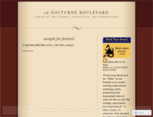 Tablet Screenshot of nineteennocturne.wordpress.com
