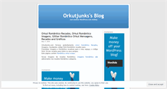 Desktop Screenshot of orkutjunks.wordpress.com