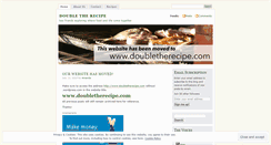 Desktop Screenshot of doubletherecipe.wordpress.com