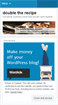 Mobile Screenshot of doubletherecipe.wordpress.com