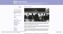 Desktop Screenshot of freedomsongs11.wordpress.com