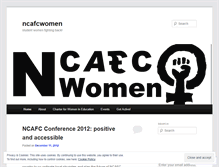 Tablet Screenshot of ncafcwomen.wordpress.com