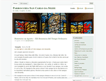 Tablet Screenshot of parrocchiasancarlo.wordpress.com