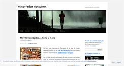 Desktop Screenshot of elcorredornocturno.wordpress.com