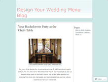 Tablet Screenshot of designyourweddingmenu.wordpress.com