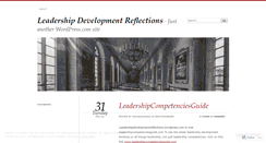 Desktop Screenshot of leadershipdevelopmentreflections.wordpress.com