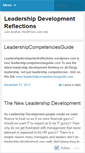 Mobile Screenshot of leadershipdevelopmentreflections.wordpress.com