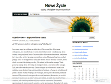 Tablet Screenshot of nowezycie.wordpress.com