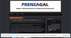 Desktop Screenshot of prensagal.wordpress.com