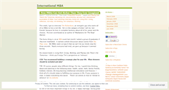 Desktop Screenshot of internationalmba.wordpress.com
