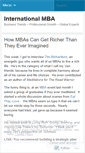 Mobile Screenshot of internationalmba.wordpress.com