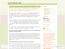 Tablet Screenshot of internationalmba.wordpress.com
