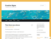 Tablet Screenshot of creativesigne.wordpress.com