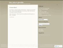 Tablet Screenshot of johncadaver.wordpress.com