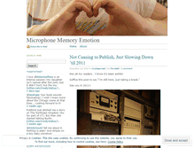 Tablet Screenshot of microphonememoryemotion.wordpress.com