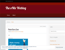 Tablet Screenshot of onix9.wordpress.com