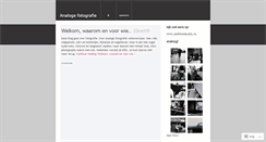 Desktop Screenshot of analogefotografie.wordpress.com