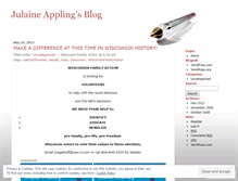 Tablet Screenshot of julaineappling.wordpress.com