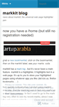 Mobile Screenshot of markkit.wordpress.com