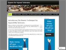 Tablet Screenshot of bowen4veterans.wordpress.com
