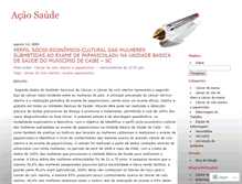 Tablet Screenshot of acaosaude.wordpress.com