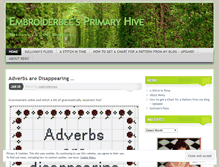 Tablet Screenshot of embroiderbee.wordpress.com