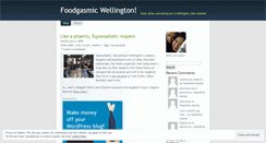 Desktop Screenshot of foodgasmicwellington.wordpress.com