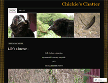 Tablet Screenshot of chickieschatter.wordpress.com