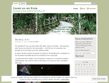 Tablet Screenshot of lightonmypath.wordpress.com