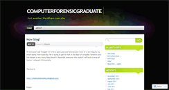 Desktop Screenshot of computerforensicgraduate.wordpress.com
