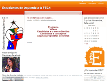 Tablet Screenshot of estudiantesdeizquierda.wordpress.com
