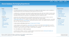 Desktop Screenshot of oracledb.wordpress.com