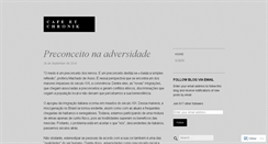 Desktop Screenshot of cafecronica.wordpress.com