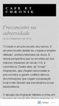 Mobile Screenshot of cafecronica.wordpress.com