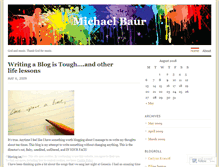 Tablet Screenshot of michaelbaur.wordpress.com