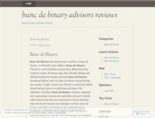 Tablet Screenshot of ja.bancdebinaryadvisorsreviews.wordpress.com