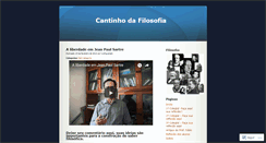 Desktop Screenshot of cantinhodafilosofia.wordpress.com