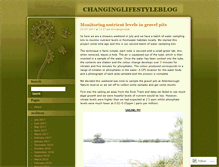 Tablet Screenshot of changinglifestyleblog.wordpress.com