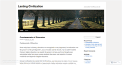 Desktop Screenshot of lastingcivilization.wordpress.com