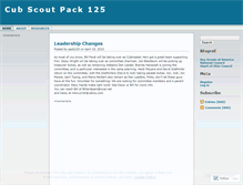 Tablet Screenshot of pack125.wordpress.com