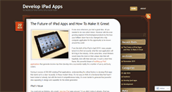 Desktop Screenshot of developingipadapps.wordpress.com