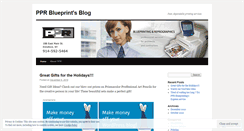 Desktop Screenshot of pprblueprinting.wordpress.com