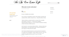 Desktop Screenshot of itsanecoluxelife.wordpress.com
