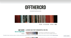 Desktop Screenshot of offthercrd.wordpress.com