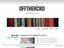 Tablet Screenshot of offthercrd.wordpress.com