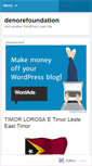 Mobile Screenshot of denorefoundation.wordpress.com