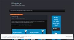 Desktop Screenshot of liftinglarge.wordpress.com