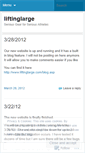 Mobile Screenshot of liftinglarge.wordpress.com