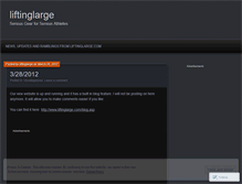 Tablet Screenshot of liftinglarge.wordpress.com