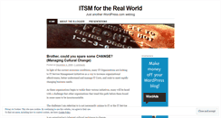 Desktop Screenshot of itsmfortherealworld.wordpress.com